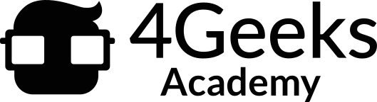 4Geeks Academy Logo, icon of boy with glasses.